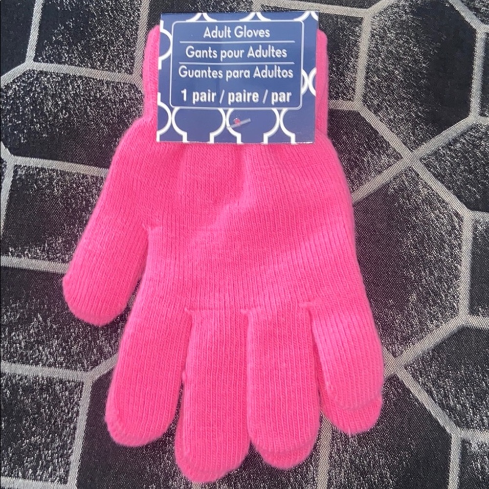 Pink Adult Gloves